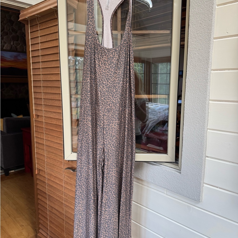 Beyond Yoga Leopard Print Jumpsuit
